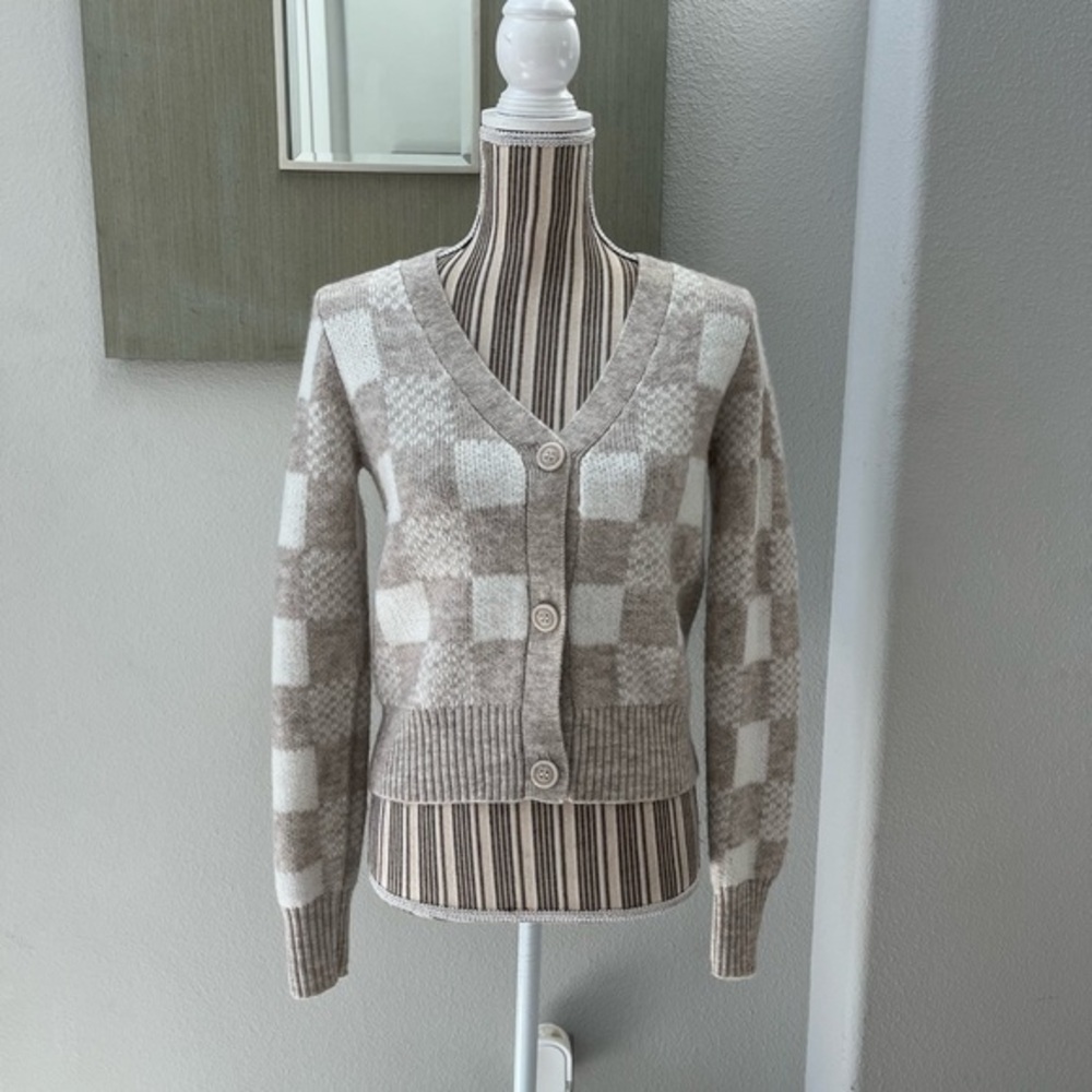 Sincerely Jules Cream and White Cardigan